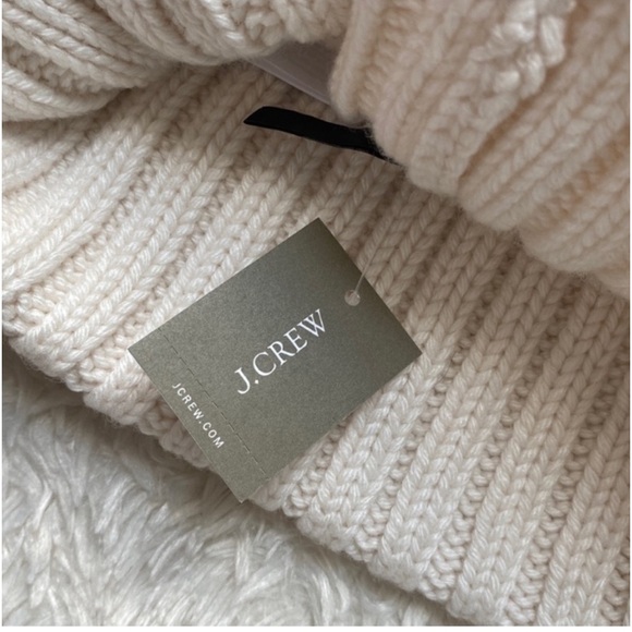J. Crew Ribbed Pom Pom Beanie - Picture 4 of 8
